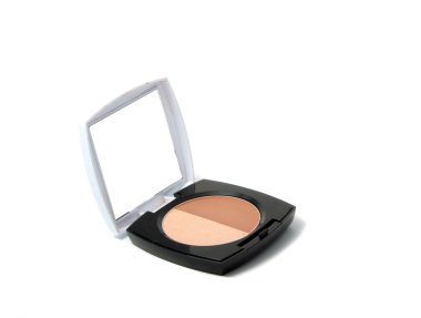  yüz pudrası makyaj için üzerinde beyaz izole