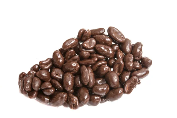 Nuts Chocolate Isolated White — Stock Photo, Image