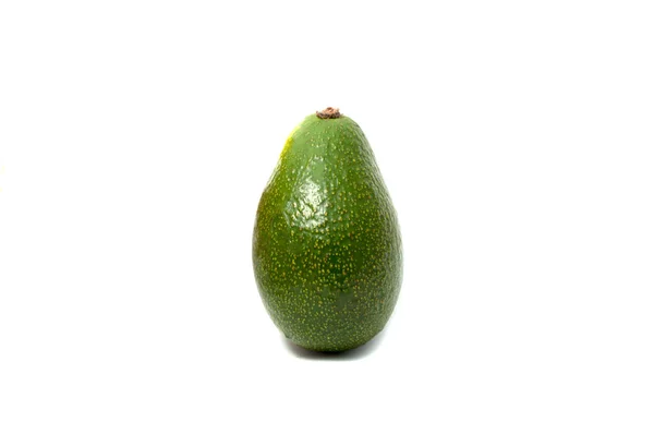 Fruit Vert Avocat Exotique Isolé Dans Blanc — Photo