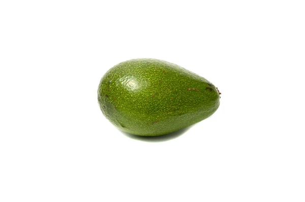 Abacate Fruta Verde Exótico Isolado Branco — Fotografia de Stock