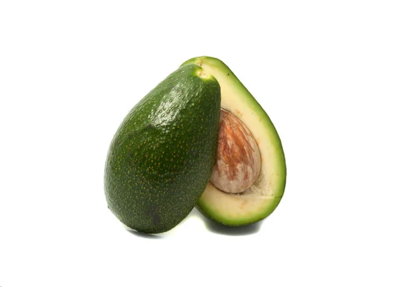 Avokado Grön Frukt Exotiska Isolerade Vit — Stockfoto