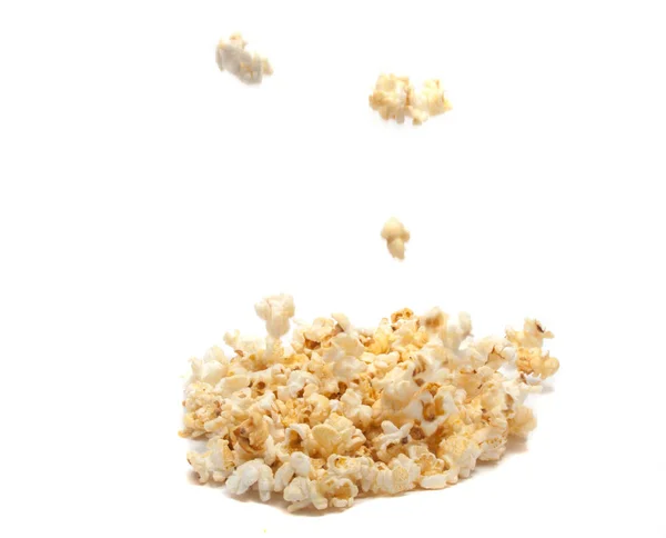 Popcorn Jídlo Pro Cinema Bílé — Stock fotografie