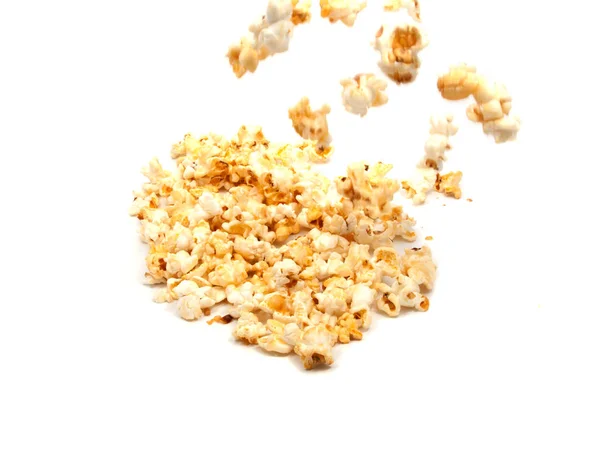 Popcorn Jest Pokarmem Dla Kina Białym — Zdjęcie stockowe