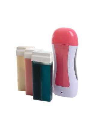 beyaz izole kartuş depelation için balmumu