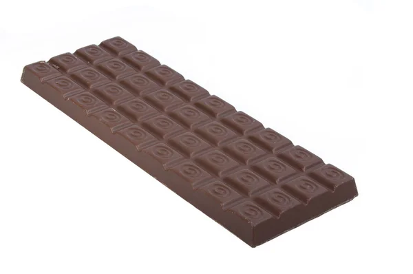 Melkchocolade brocken geïsoleerd op de witte — Stockfoto