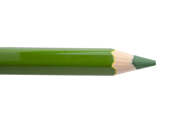Разноцветные карандаши, изолированные на белом — стоковое фото