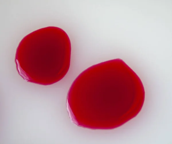 Red Blood Drops White — Stock Photo, Image