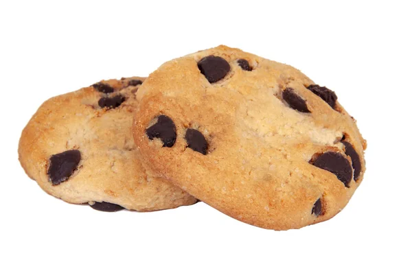 Amerikanische Leckere Cookie Mit Schokoladentropfen Isoliert Auf Der Weißen — Stockfoto