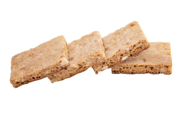 Biscoitos Gengibre Manjericão Suíços Isolados Branco — Fotografia de Stock