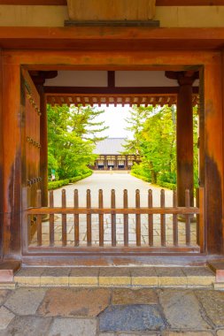 Toshodai-Ji Tapınağı giriş kapı yolu Nara V