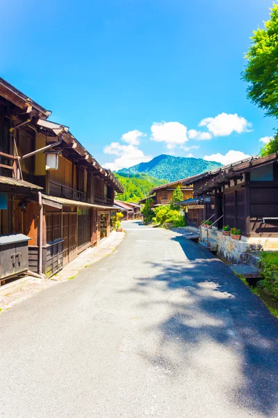 Nakasendo tsumago Hauptstraße traditionelles Gebäude v — Stockfoto