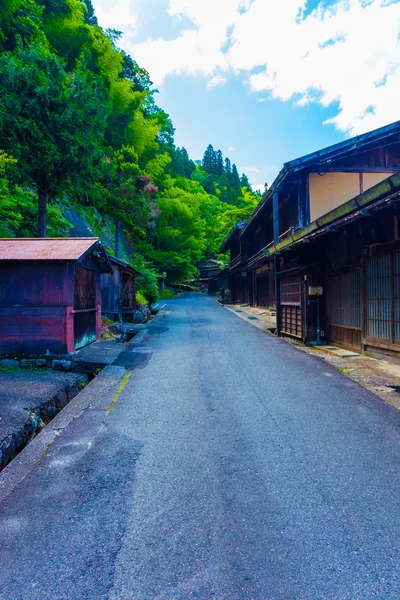 Nakasendo Tsumago Forest Road Casas de madeira — Fotografia de Stock