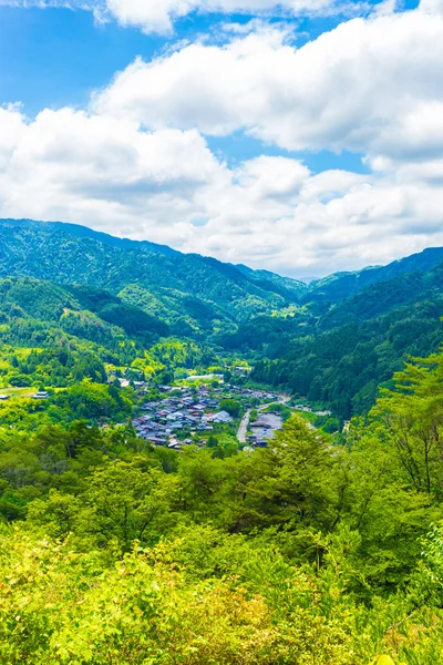 Tsumago Burggelände Ansicht Landschaft v — Stockfoto