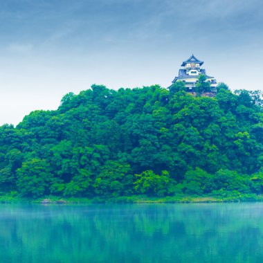 Inuyama kale yüksek Kiso Nehri uzak kopya alanı