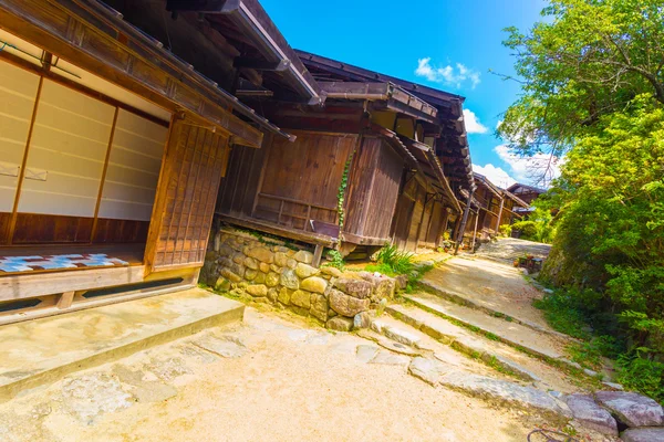 Nakasendo Traditional Houses Path Tsumago Angled — ストック写真