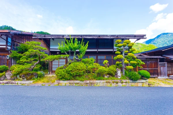 Nakasendo tsumago japanisches gartenhaus — Stockfoto