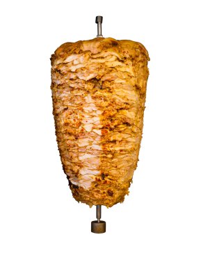 İzole Ortadoğu tavuk kebap eti ızgara