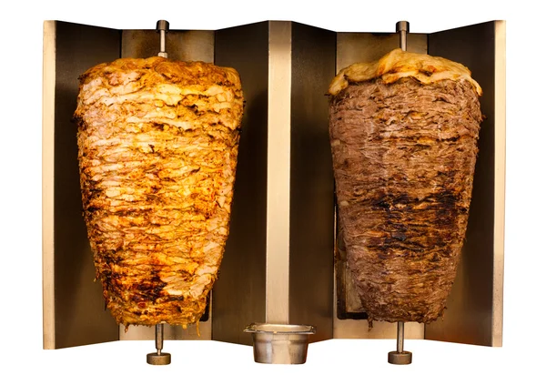Grill Chicken Lamb Mutton Shawerma Meat Machine — Stock Photo, Image