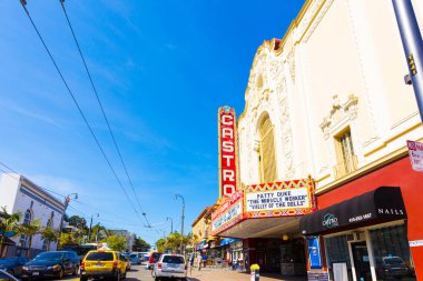 San Francisco Castro Street alan tiyatro dükkan H