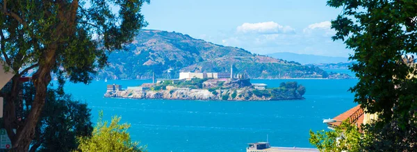 Panorama alcatraz insel san francisco sommer — Stockfoto