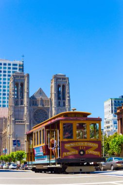 San Francisco kablo araba Grace Cathedral Hob Hill V