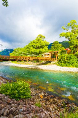 Kamikochi Kappa köprü dramatik sabah ışık V