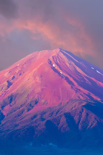Fuji Detail Pink Cone Sky Morning Sunrise V — стоковое фото