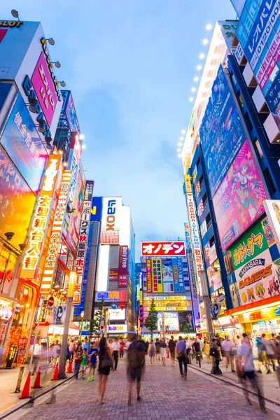 Tokyo Akihabara Night Bright Billboard Signs V — Stock Photo, Image