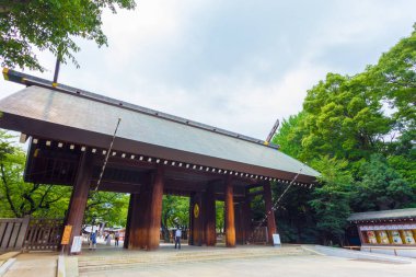 Yasukuni Shrine Shinmon Wooden Doorway H