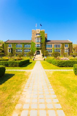 Yonsei Üniversitesi patika ana bina çim V