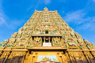 Madurai Meenakshi Amman tapınak Batı merkezli Kulesi