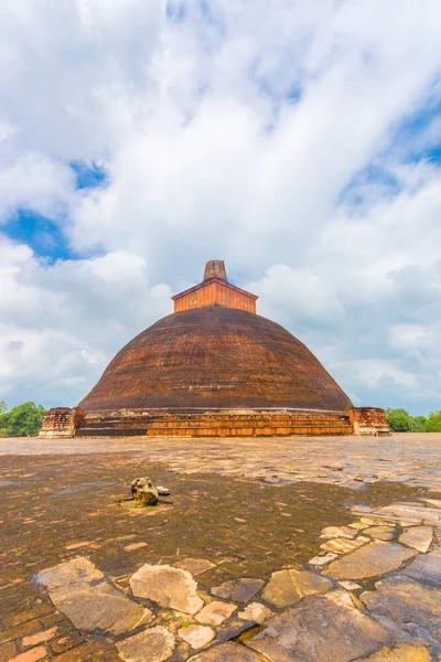 Anuradhapura Jetavanaramaya Stupa Esquina Centrada —  Fotos de Stock