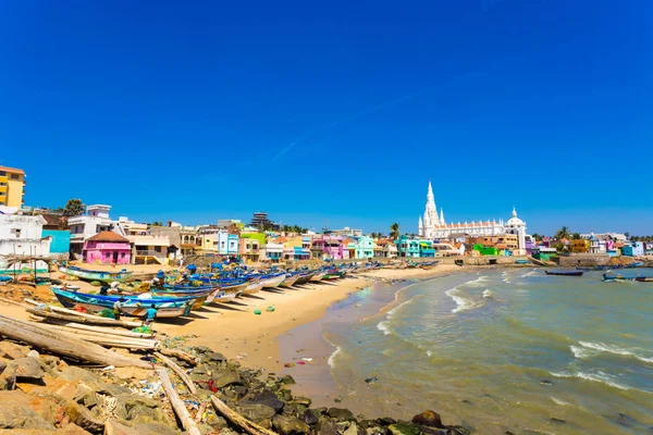 Kanyakumari Beach Case Lady Of Ransom Chiesa H — Foto Stock