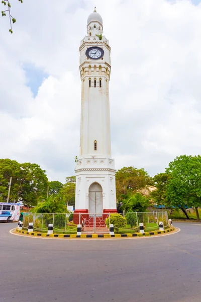 Jaffna hodinová věž kruhového objezdu tvář Srí Lanka — Stock fotografie