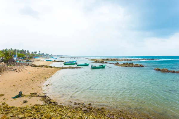 Jaffna point pedro Fischerboote Küste Ozean h — Stockfoto