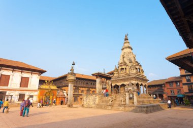 BHAKTAPUR Durbar Meydanı tapınak Sarayı turist