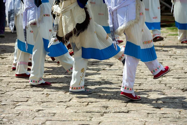 Lijiang Old Town Naxi Women Legs Dancing Costume Royalty Free Stock Images