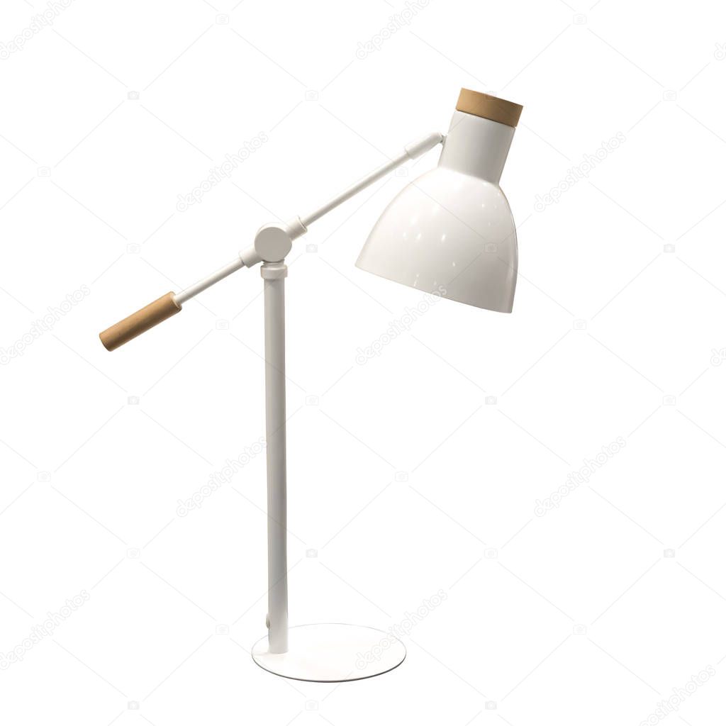 Table lamp isolaetd on white background. This has clipping path.