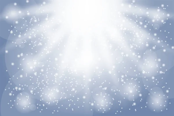 雪の降る青の背景 — ストック写真
