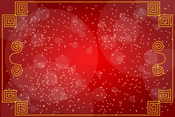 Abstract red background with Snow falling down. — 스톡 사진