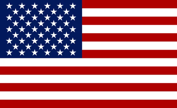 Nationalen av Usa symbol. Förenta staternas flagga. — Stock vektor