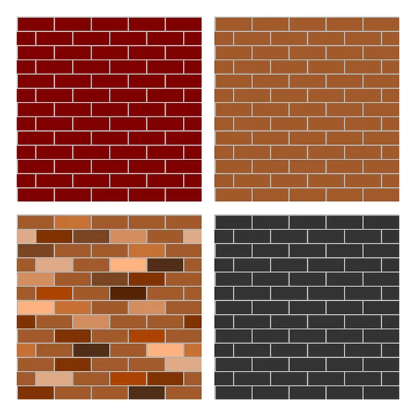 Style Brick Wall Bakgrund Med Sömlös Mönster — Stock vektor