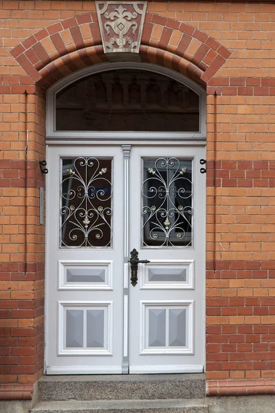 Grey Double Door — Stock Photo, Image