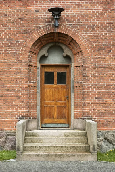 Primo piano su una porta di chiesa Immagine Stock