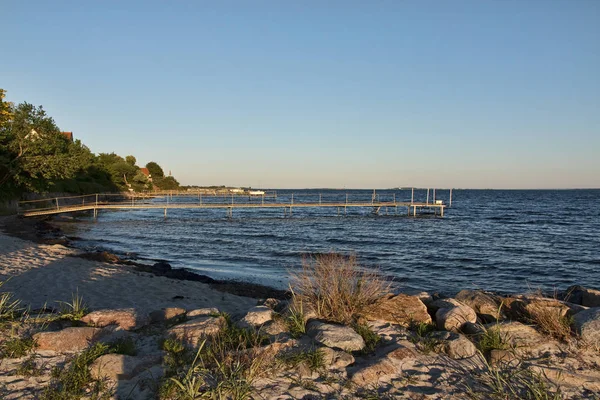 Bathing Jetty at Sunset — Stock Photo, Image