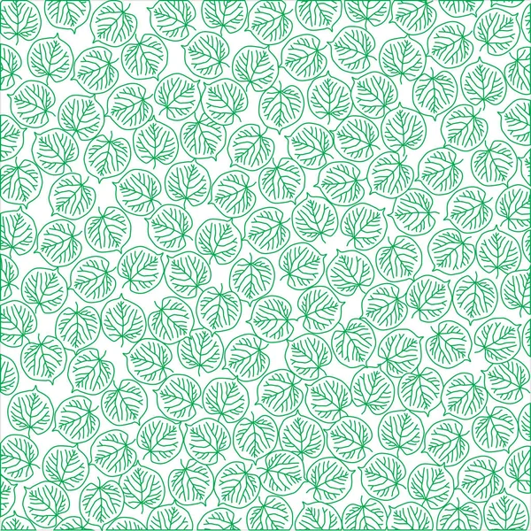 Vector natural Eco pattern with leaves — Stock Vector