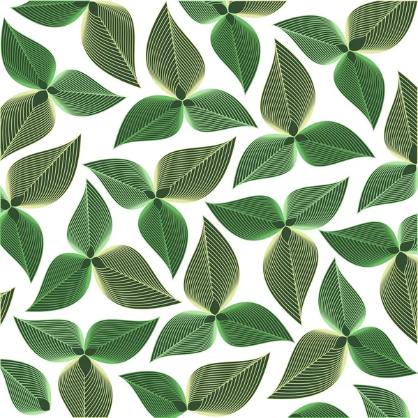 Background or texture with leaves — Stock Vector