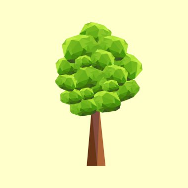 Kavramsal poligonal geometrik ağaç.