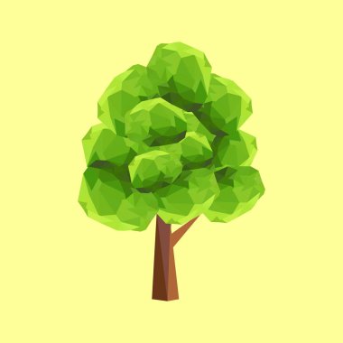 Kavramsal poligonal geometrik ağaç.