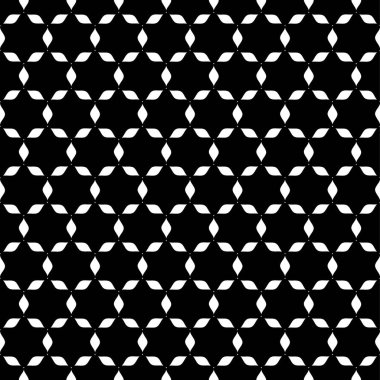 Sorunsuz soyut yıldız siyah ve beyaz duvar kağıdı